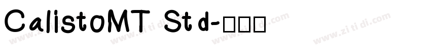 CalistoMT Std字体转换